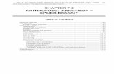 CHAPTER 7-2 ARTHROPODS: ARACHNIDA SPIDER BIOLOGY