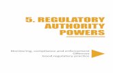 5. REGULATORY AUTHORITY POWERS