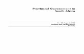 Provincial Government in South Africa