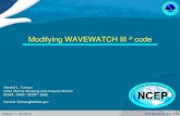 Modifying WAVEWATCH III code