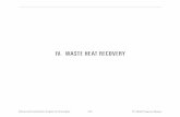 iv. WAste heAt recoverY