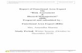 Report of Functional Area Expert Hazard Management” (RH ...