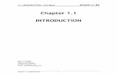 Chapter 1.1 INTRODUCTION