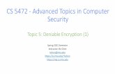 CS 5472 -Advanced Topics in Computer Security