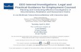 EEO Internal Investigations: Legal and Practical Guidance ...