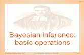 Bayesian inference: basic operations
