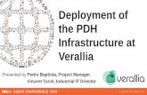 Deployment of the PDH Infrastructure at Verallia
