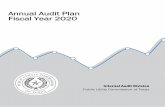Annual Audit Plan Fiscal Year 2020