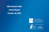 2021 Internal Audit Annual Report October 19, 2021