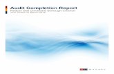 Audit Completion Report