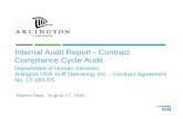 Internal Audit Report - Contract Compliance Cycle Audit