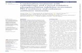 Combination treatment with radiotherapy and a novel ...