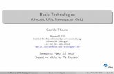Basic Technologies - (Unicode, URIs, Namespaces, XML)