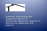 Safety Standards Appeal Board – Annual Report April 1 ...