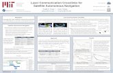 Laser Communication Crosslinks for Satellite Autonomous ...