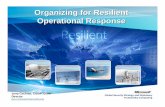 Organizing for Resilient Operational Response