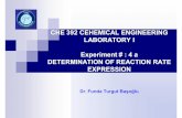 CHE 392 CEHEMICAL ENGINEERING LABORATORY I Experiment ...
