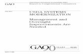 GAO-11-586 USDA Systems Modernization: Management and ...