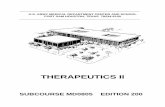 THERAPEUTICS II - Welcome - Nursing 411