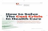 How to Solve The Cost Crisis In Health Care - KFF