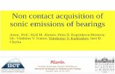 Non contact acquisition of bearings sound emissions
