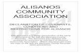 ALISANOS COMMUNITY ASSOCIATION