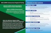 2019 ASPEN Advancement Regional Training Overview of Class ...