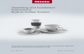 Operating and Installation Instructions Built-in Coffee System