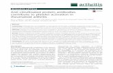 Anti-citrullinated protein antibodies contribute to ...