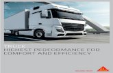 TRUCK highesT PeRFORMANCe FOR COMFORT AND eFFiCieNCY