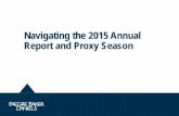 Navigating the 2015 Annual Report and Proxy Season