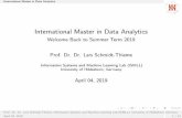 International Master in Data Analytics