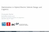 Optimization in Hybrid Electric Vehicle Design and Logistics