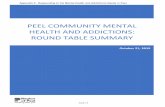 Peel Community Mental Health and Addictions: Round TaBle ...