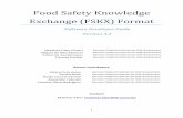 Food Safety Knowledge Exchange (FSKX) Format