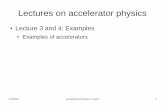 Lectures on accelerator physics - Lu