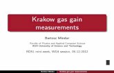 Krakow gas gain measurements