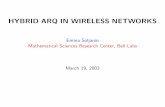 HYBRID ARQ IN WIRELESS NETWORKS