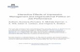 Interactive Effects of Impression Management and ...