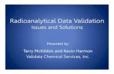 Radioanalytical Data Validation - DENIX