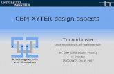 CBM-XYTER design aspects