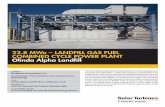 22.8 MWe – LandfiLL Gas fueL COMBined CYCLe POWeR PLanT ...