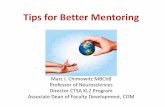 Tips for Better Mentoring - MUSC