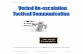 Verbal Deescalation - International Security Training