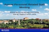 Annual Personnel Related Staff Meeting
