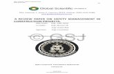 A REVIEW PAPER ON SAFETY MANAGEMENT IN CONSTRUCTION …