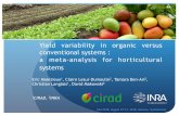 Yield variability in organic versus conventional systems ...