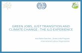 GREEN JOBS, JUST TRANSITION AND CLIMATE CHANGE : THE …