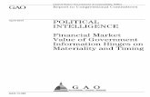GAO-13-389, POLITICAL INTELLIGENCE: Financial Market Value ...