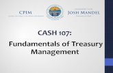 CASH 107: Fundamentals of Treasury Management